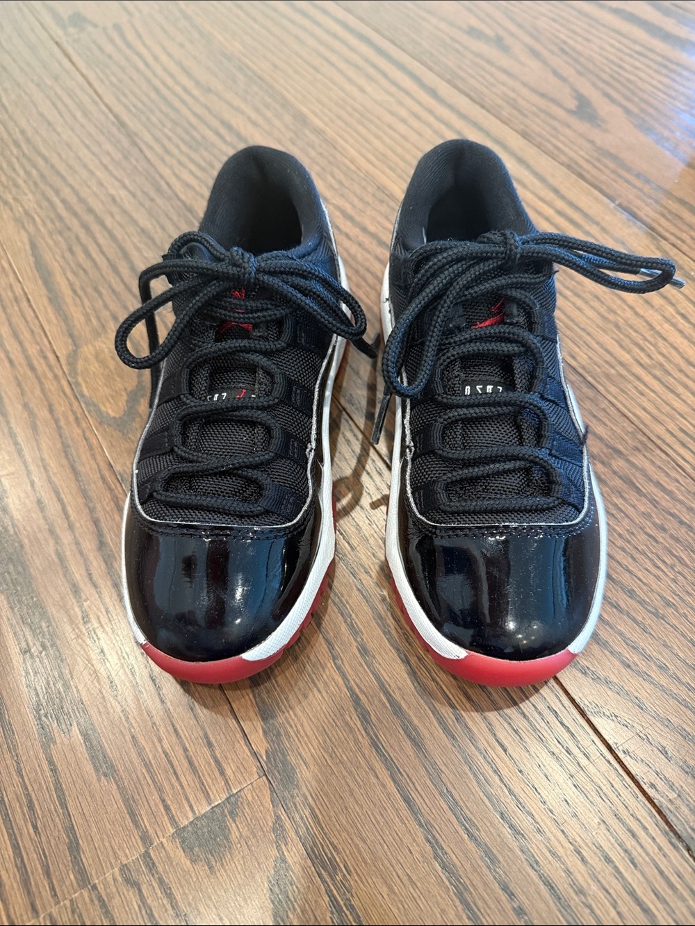 Jordan Kids Black and Red Athletic Sneakers